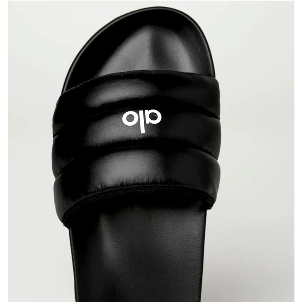 Alo Yoga Cloud It Slide - women’s sandal - size 8 — Black